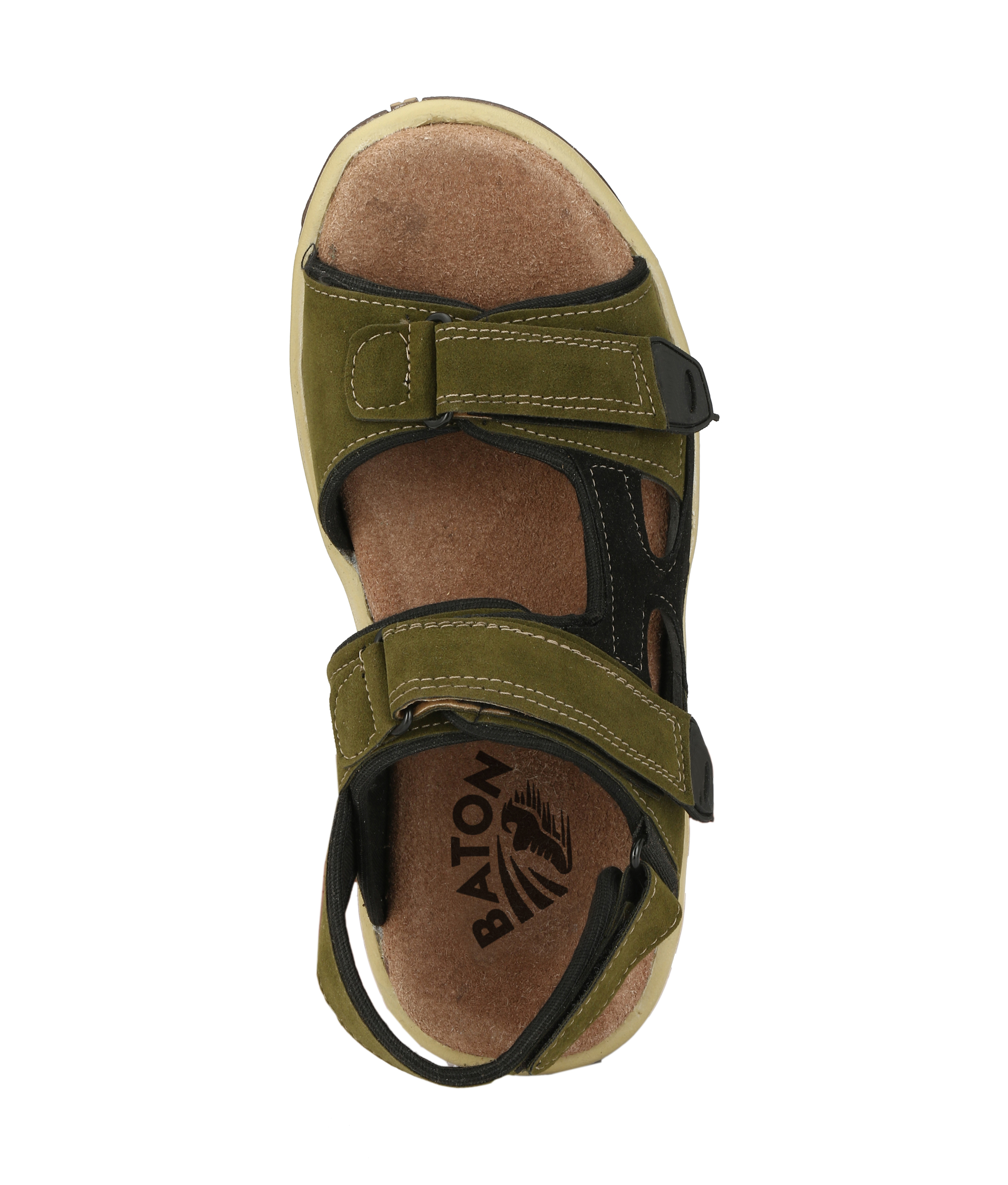 Buy Men's Olive Velcro Sandals Online @ ₹799 from ShopClues