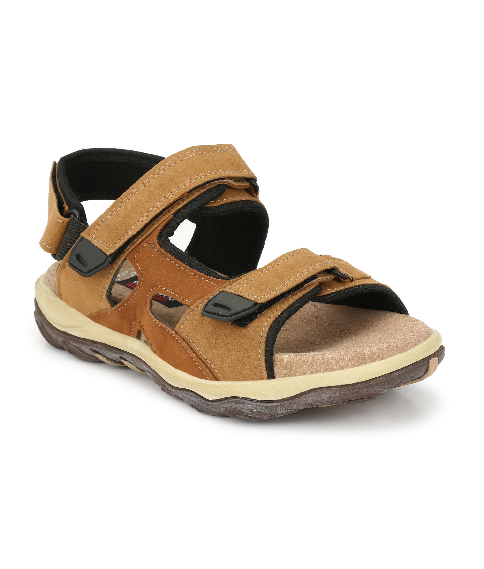 tan velcro sandals