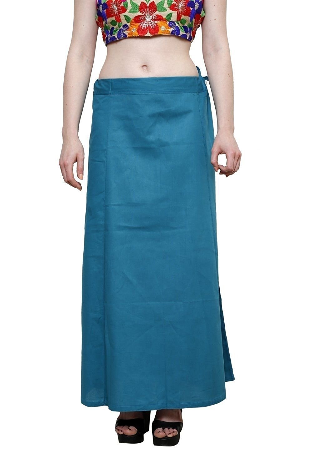 Buy Stylesindia Women's Cotton Readymade Indian Skirt Saree petticoats ...