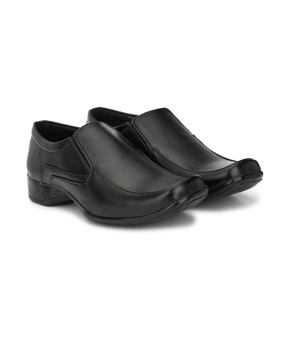 black formal slippers