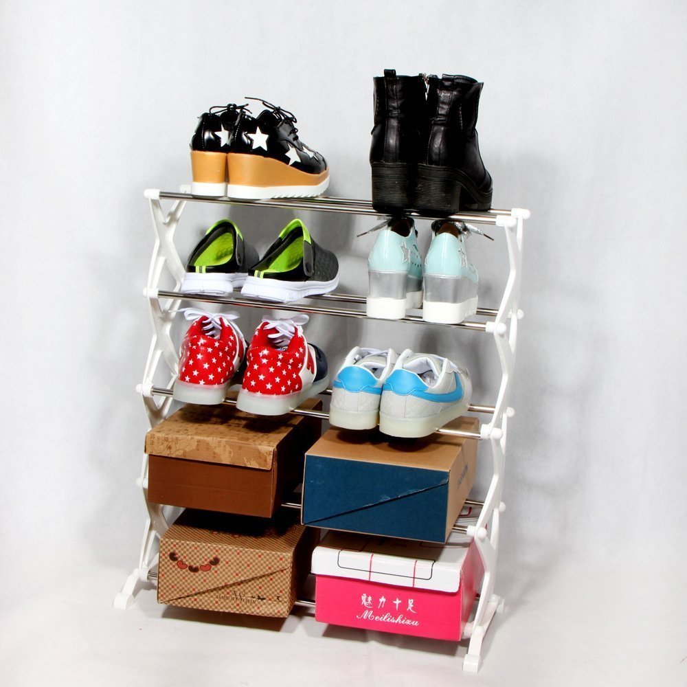 Buy 2017 Adjustable 5 Layer Shoes Organizer Storage Rack