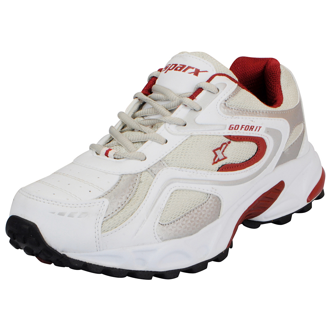 Buy Sparx White Maroon Mens Sports Running Shoes Online @ ₹1509 from ...