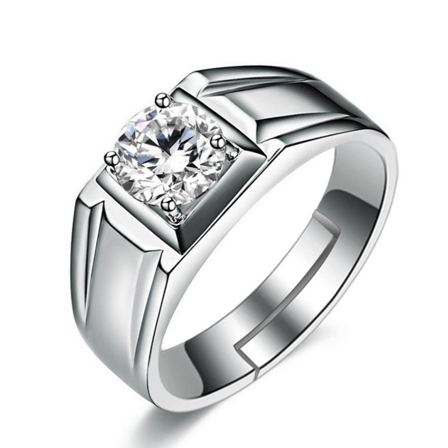 Buy Exclusive Limited Edition Sterling Silver Solitaire Adjustable ...