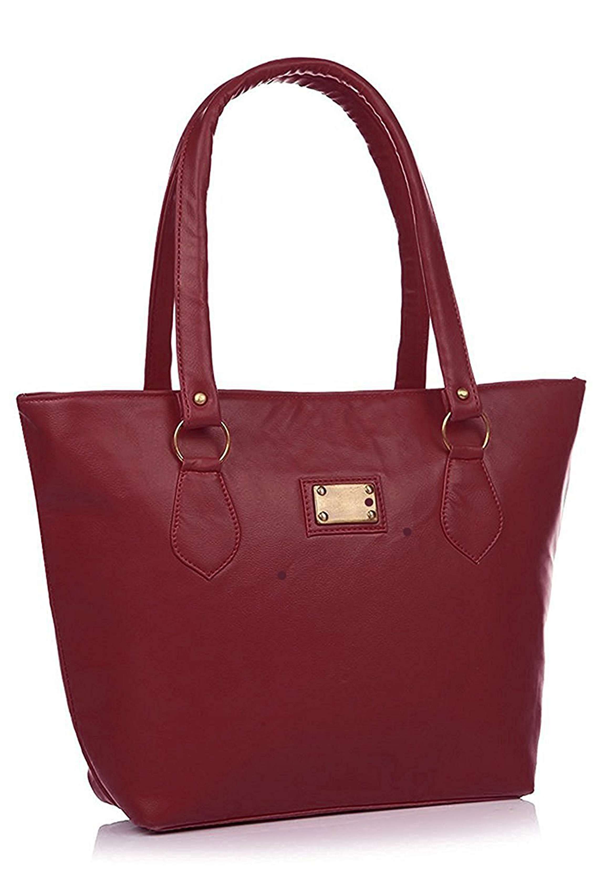 Buy Clementine Premium PU Leather Women's Handbag (Maroon Color ...