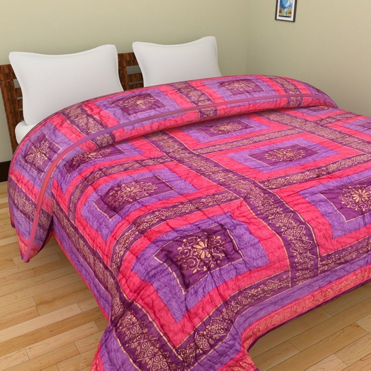 Buy Earth ro system Double Bed Size Jaipuri Pure Cotton Quilt Razai