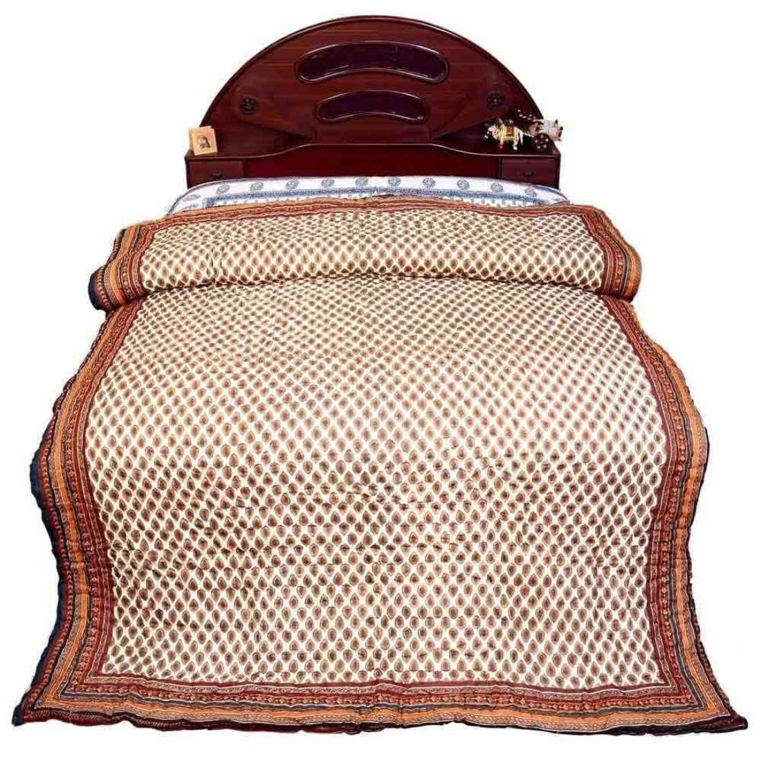 Buy Earth ro system Double Bed Size Jaipuri Pure Cotton Quilt Razai