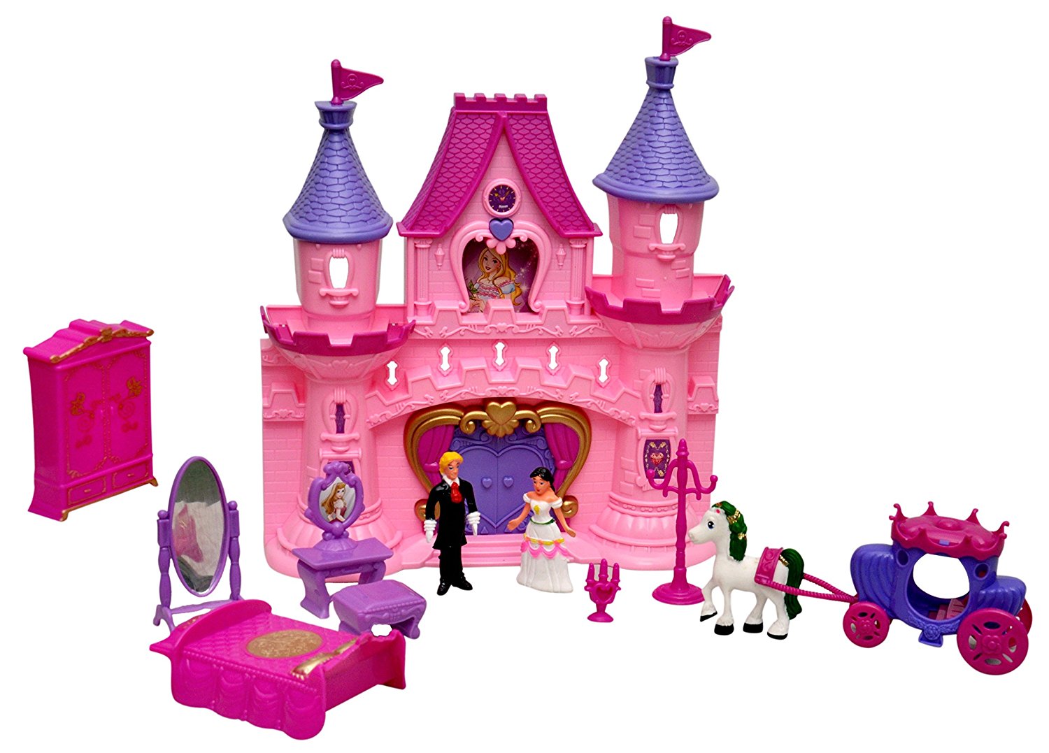 Buy Castle Doll House with Music, Lights, Accessories, Toy House Online ...