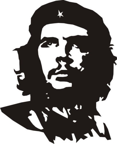 Buy Che Guevara Hood, Bumper, Sides, Windows Car Sticker (Black) Online ...