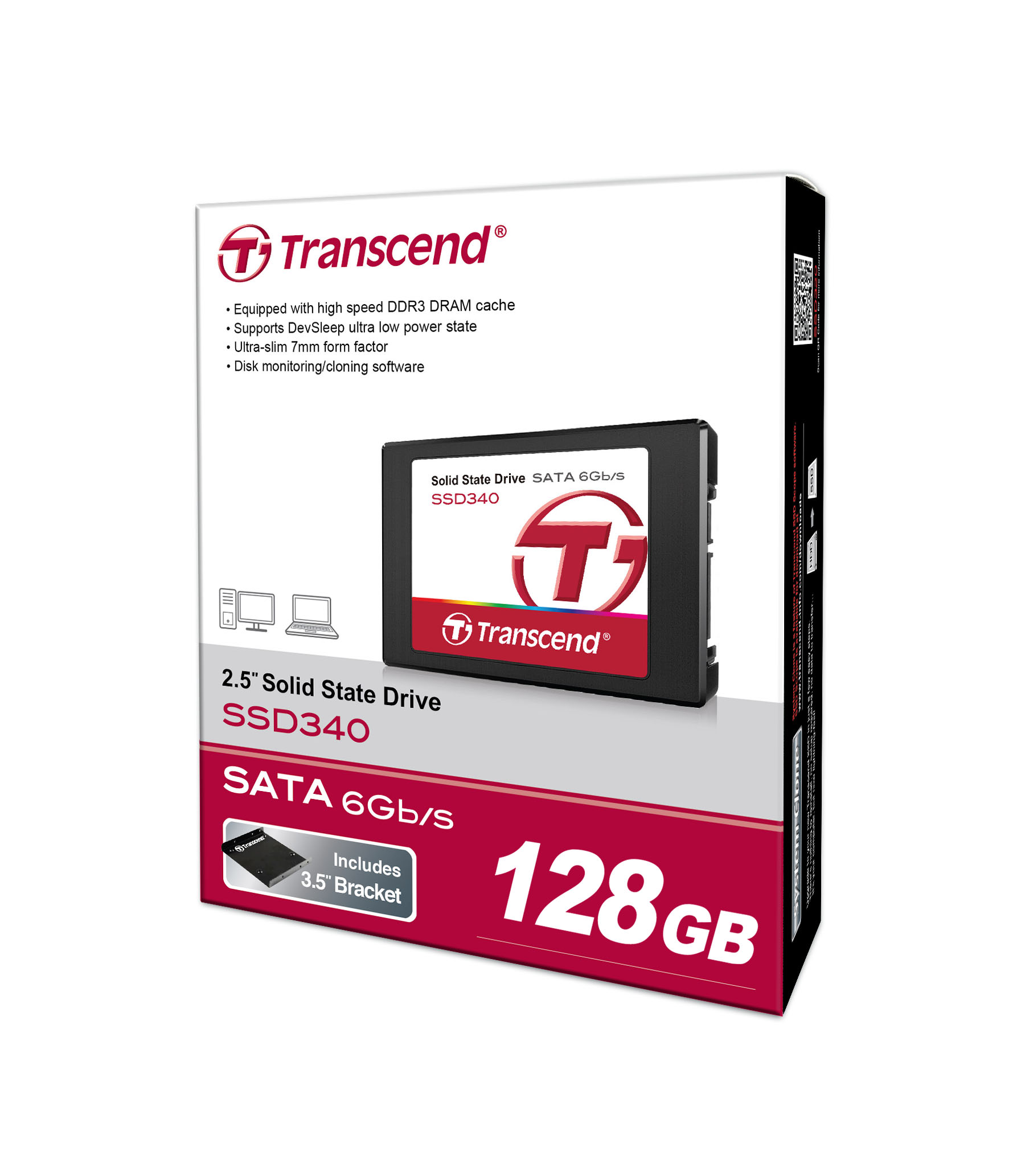Transcend 128 Gb Ssd Internal Hard Drive (Ts32Gssd370)