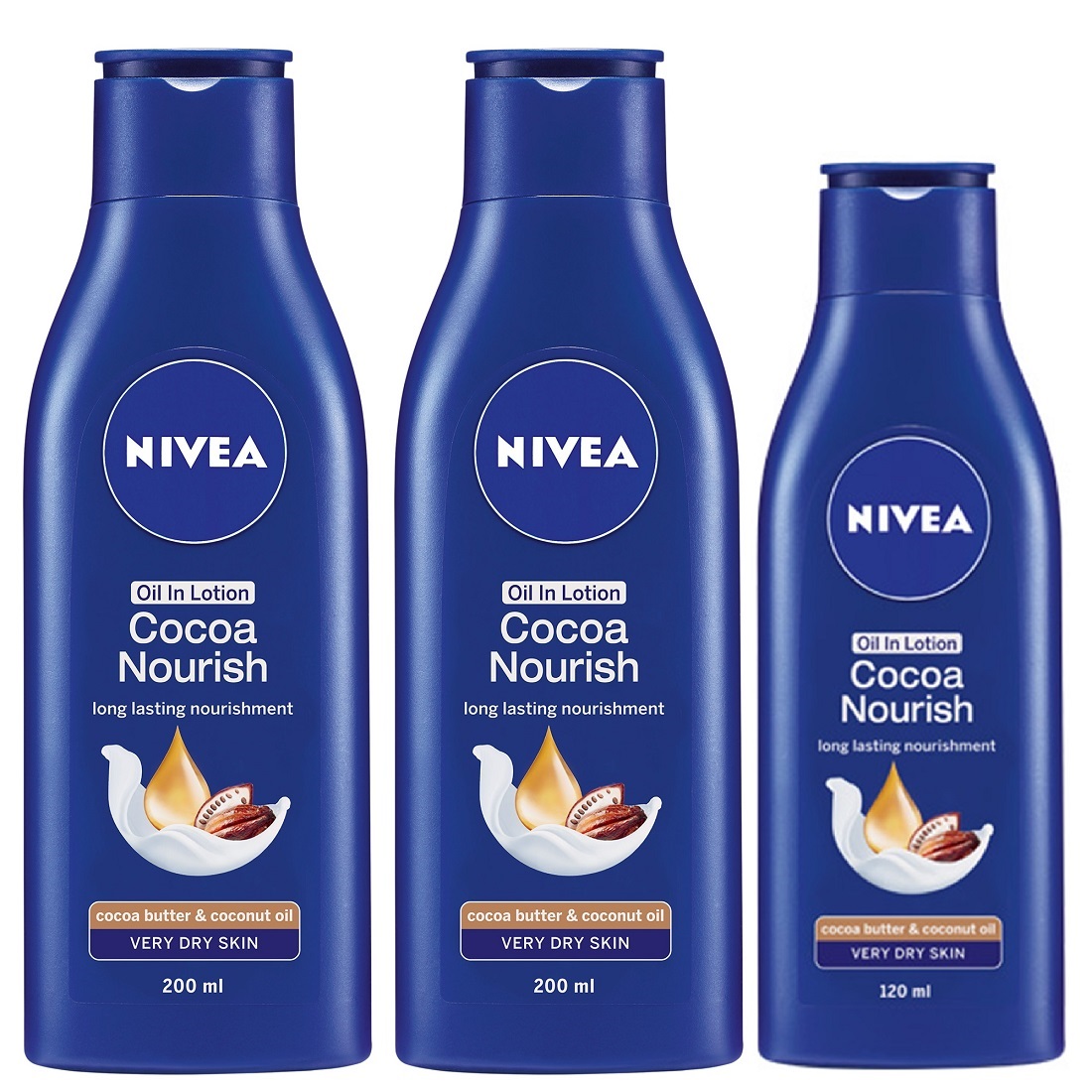 Buy Nivea Cocoa Nourish Body Lotion 200ml Cocoa Nourish Body Lotion 120 ...