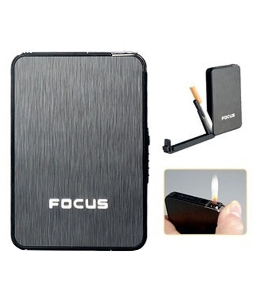 Buy Imported Focus Cigarette Case with Lighter Online ₹449