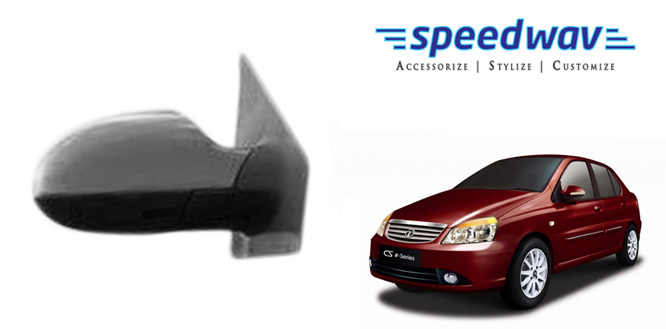 Online Speedwav Car Side Rear View Mirror Assembly Right Tata Indigo