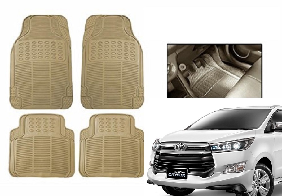 Buy Autonity Rubber Car Floor / Foot Mats Set Of 4 Beige For Toyota
