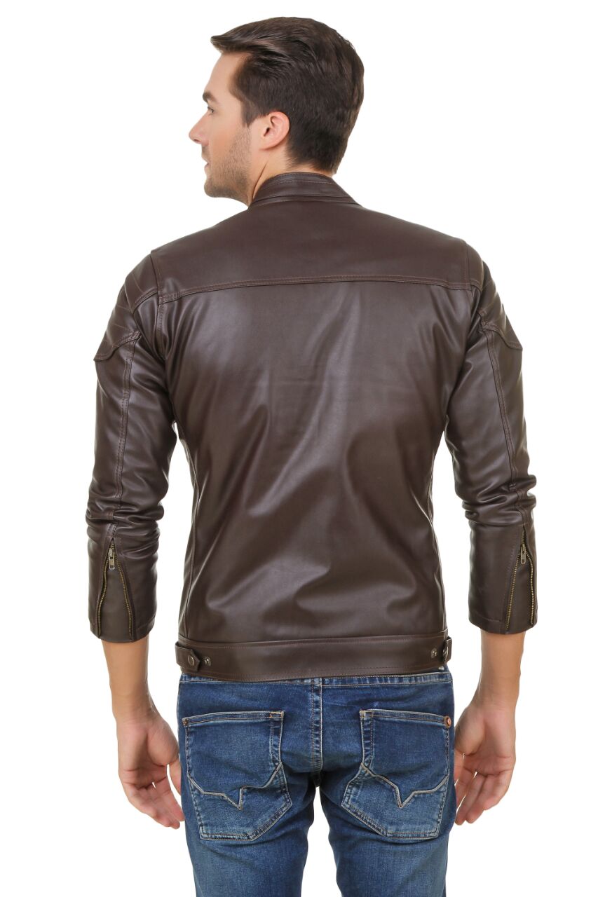 Buy Demind Leather jacket Online @ ₹1799 from ShopClues