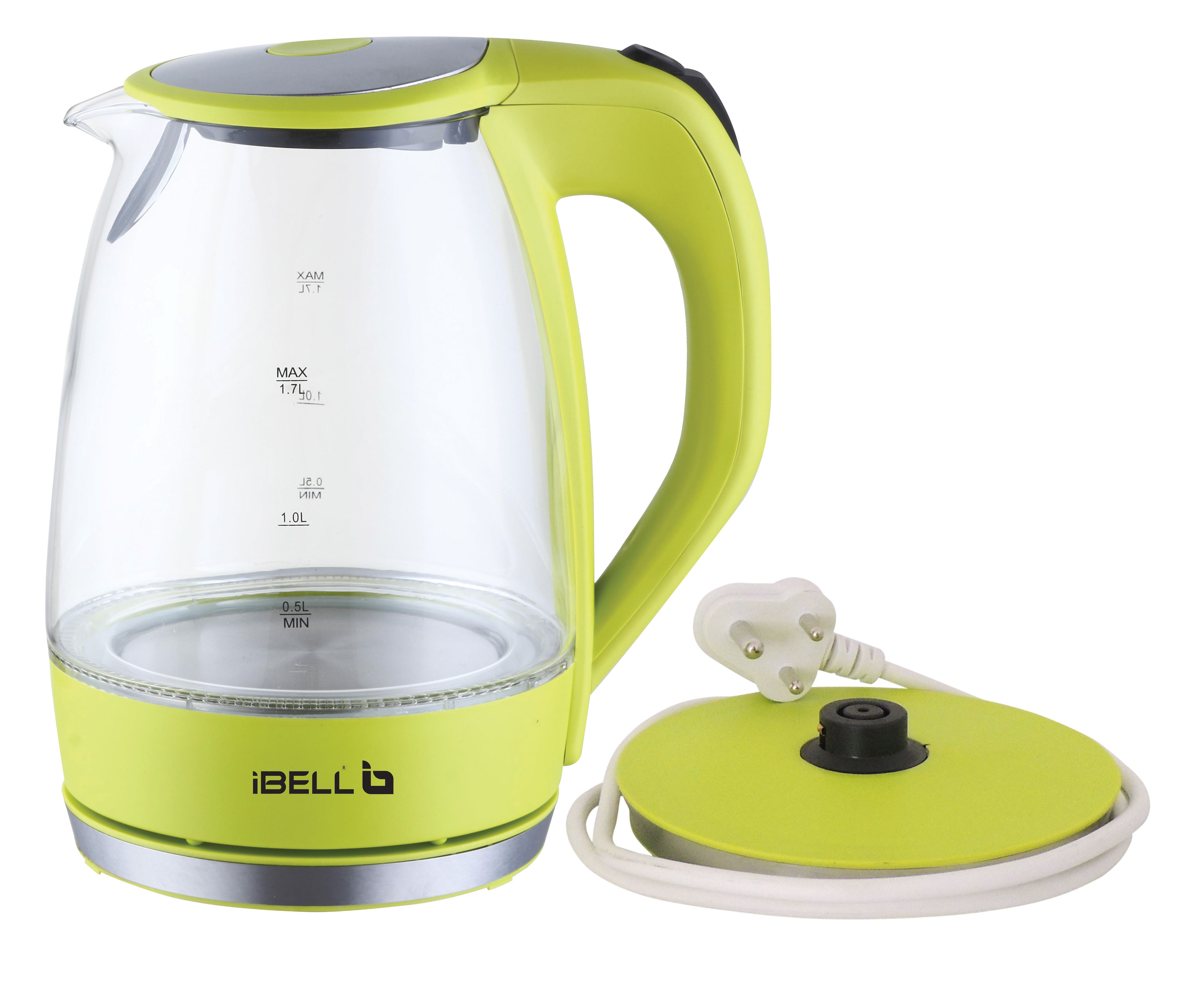 Buy iBELL ELECTRIC GLASS KETTLE WITH LED LIGHTS 1.7LTRS 2000W Online