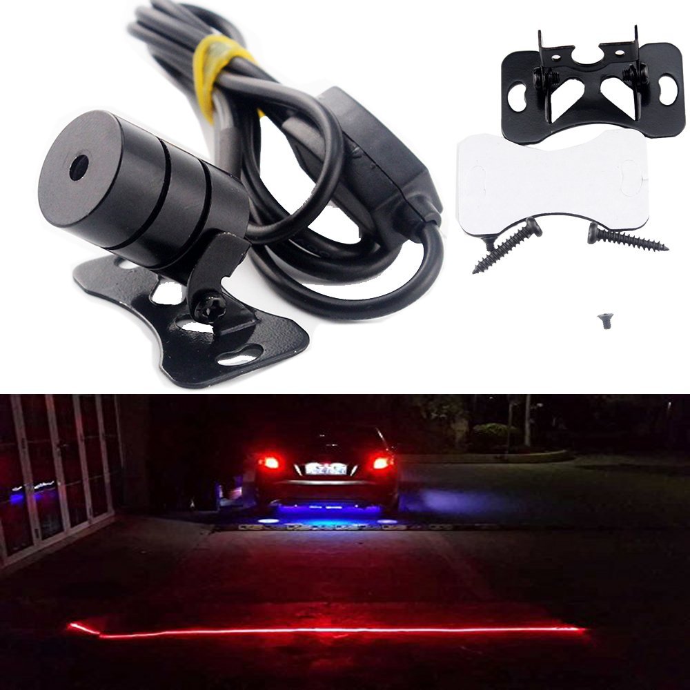 BIKE CAR REAR FOG LED LASER SAFETY LIGHT ANTICOLLISION 12V MOTORCYCLE /BIKE