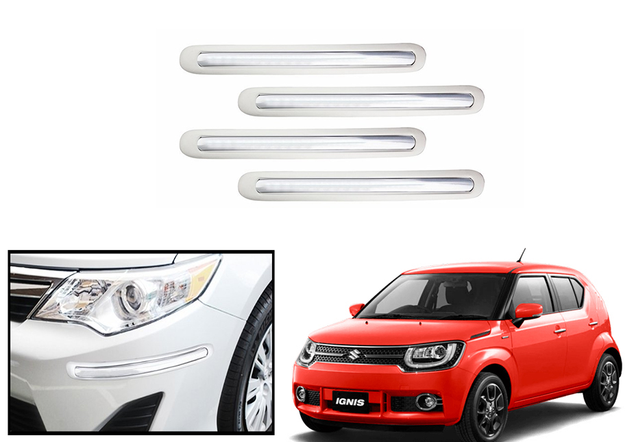 Buy Autonity Car Bumper Safety Guard Protector White For Maruti Suzuki