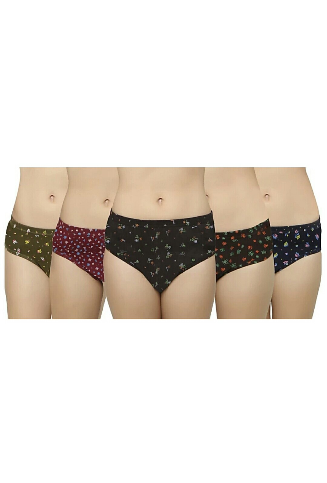 Buy Womens Pack Of 5 Flower Printed Panties Color May Very Online ₹299 From Shopclues 3776