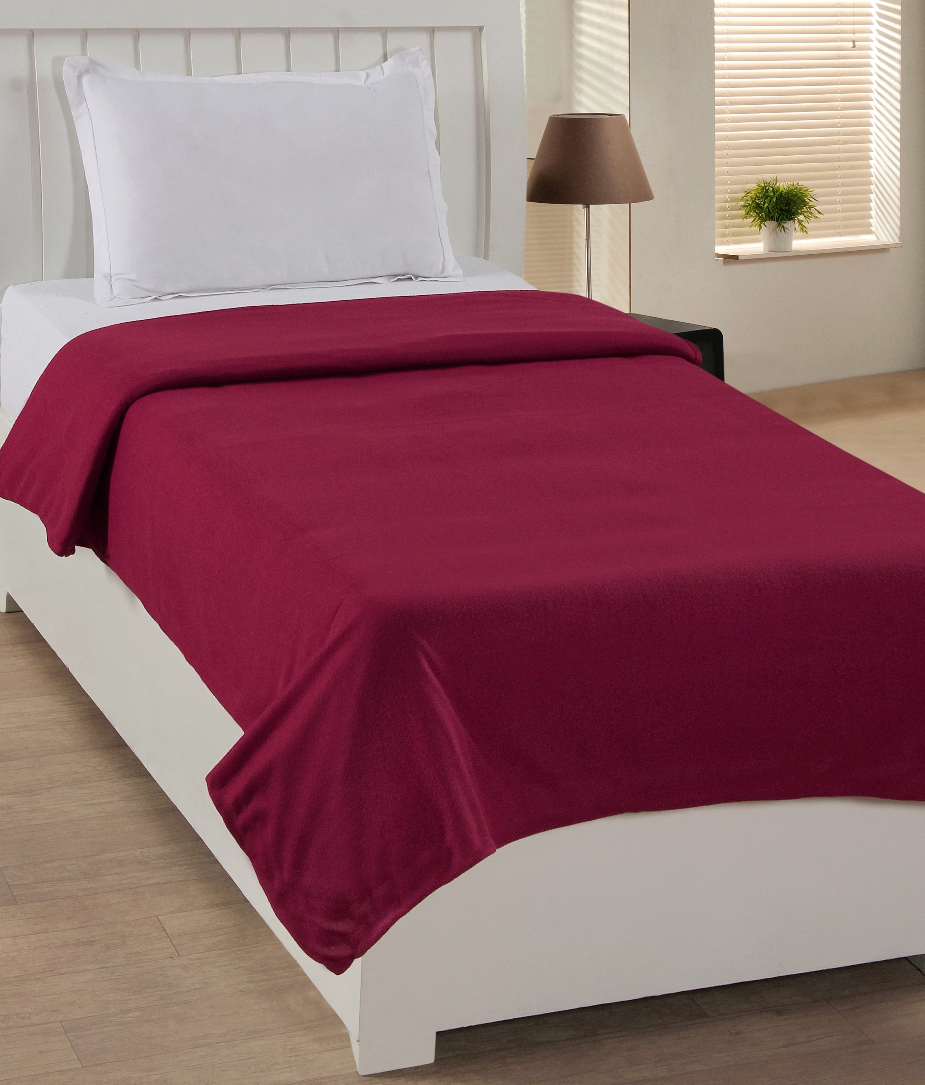Buy BestWell Premium Plain Single Ac Fleece Blanket Panipat Kambal