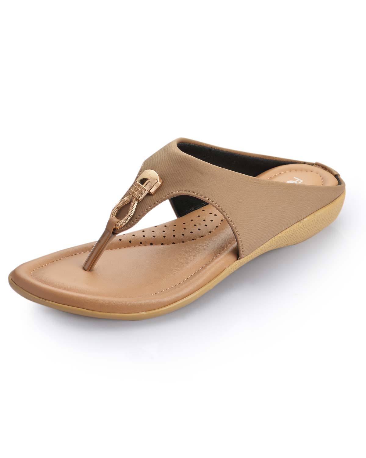 Buy Footsoul Beige Slippers for Women's Online @ ₹449 from ShopClues