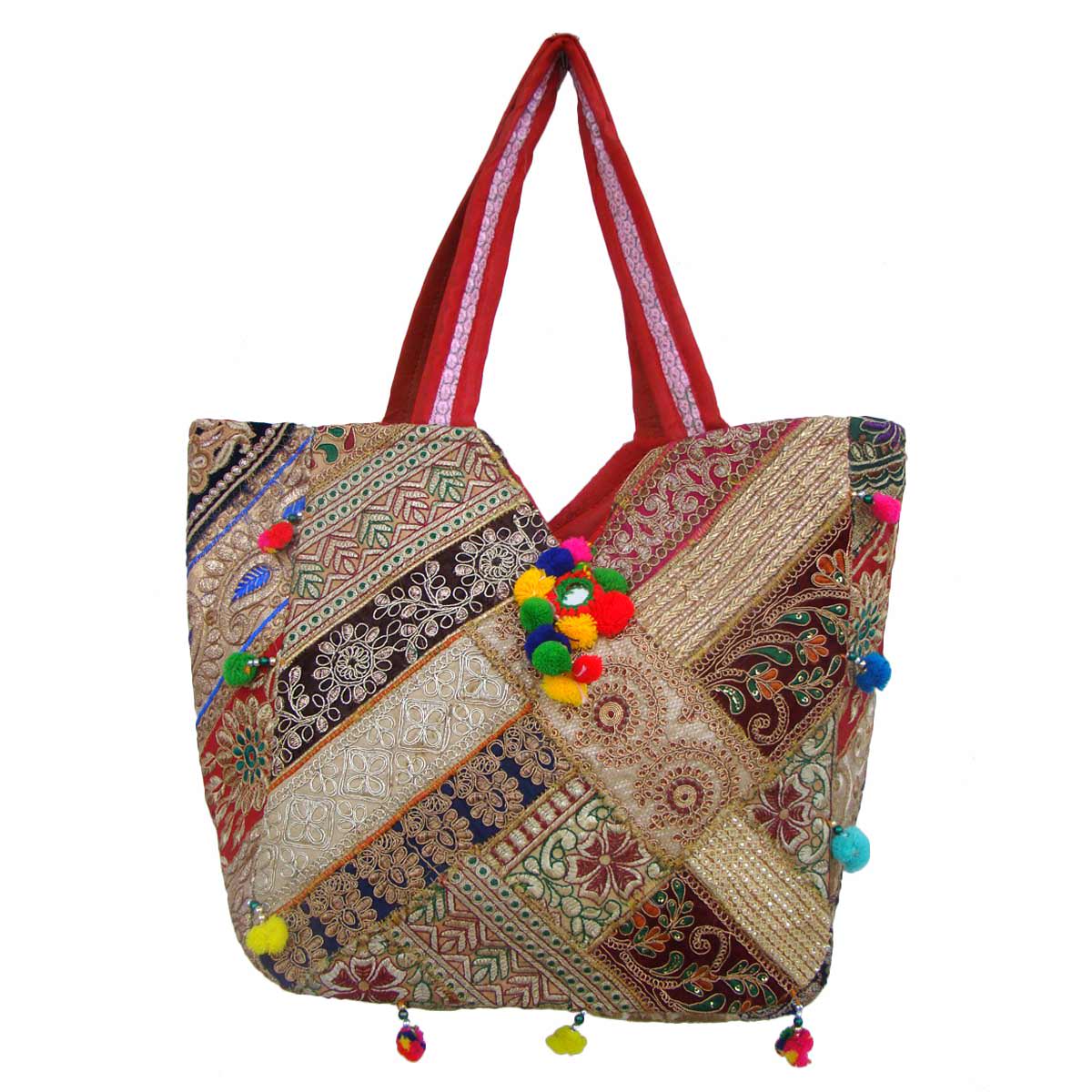 Buy Zari Gota Banjara Bag Online @ ₹1099 from ShopClues