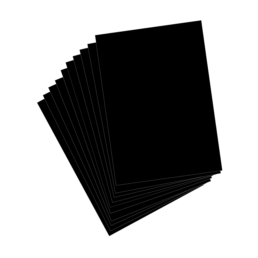 Buy Cardstock A4 Size 450 Gsm Soot Black 10 Sheets Craft Paper For