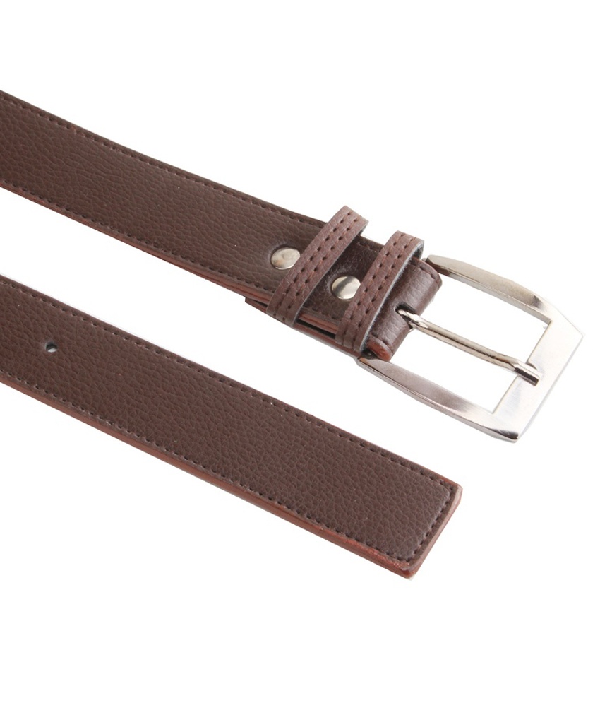 Buy Home Fluent Combo Of 2 Black and Brown Leather Belt For Men Online ...