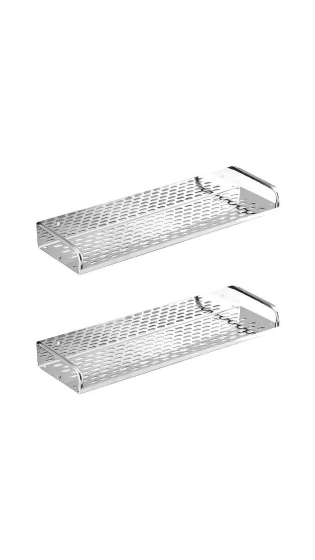 Buy Prestige Stainless Steel Straight Shelf 16 Inch (Set of 2) Online