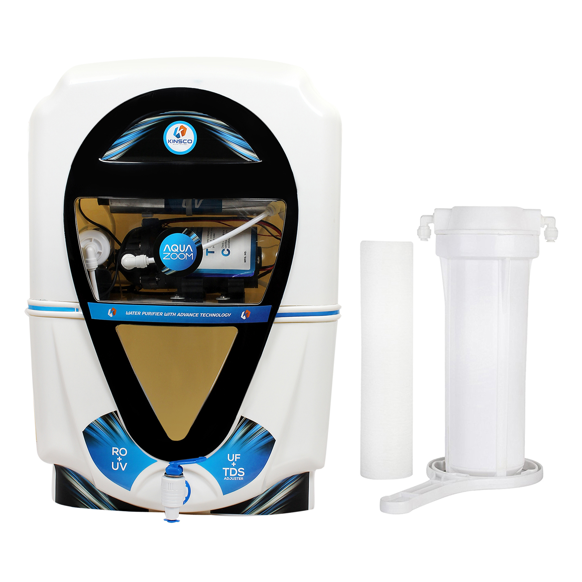 Buy Kinsco Aqua Zoom RO+UV+UF+TDS Adjuster Water Purifier with