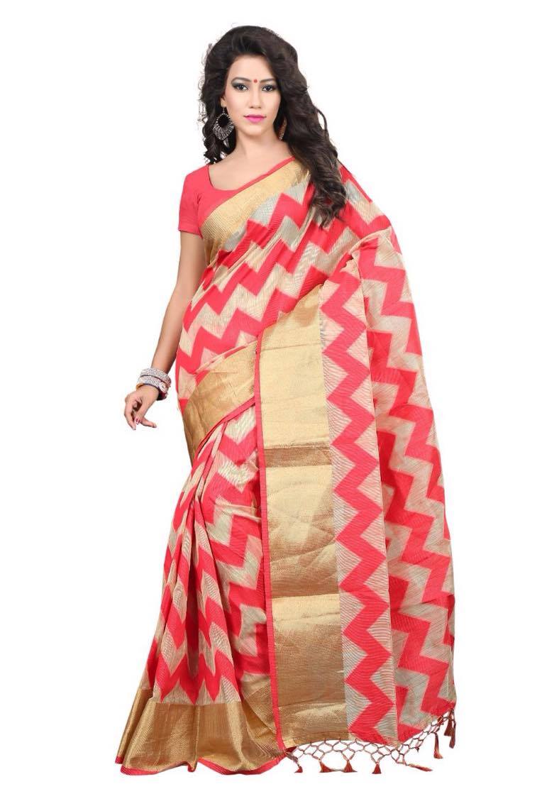 Buy Jay Fashion Banarasi Cotton Silk Sareewedding Look Party Wear Saree Festive Collection In 6762