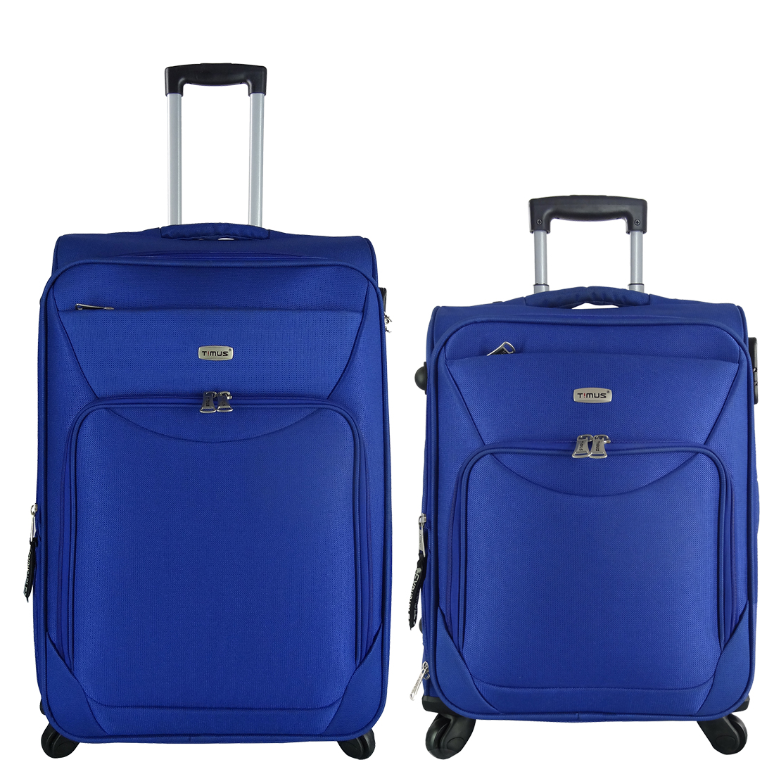 Timus Upbeat Spinner Blue 55 65 Cm 4 WheelTrolleySuitcase Expandable Cabin And Check In Luggage 24 Inch  Blue 