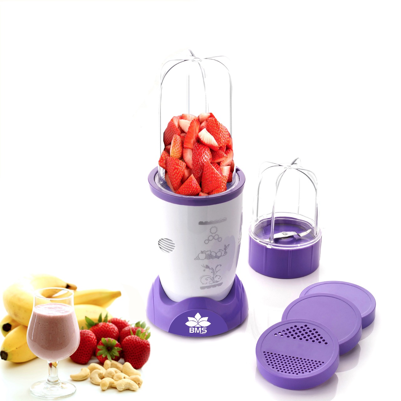 Buy Bms Lifestyle Nutri 400Watt HighSpeed Bullet Mixer Purple White