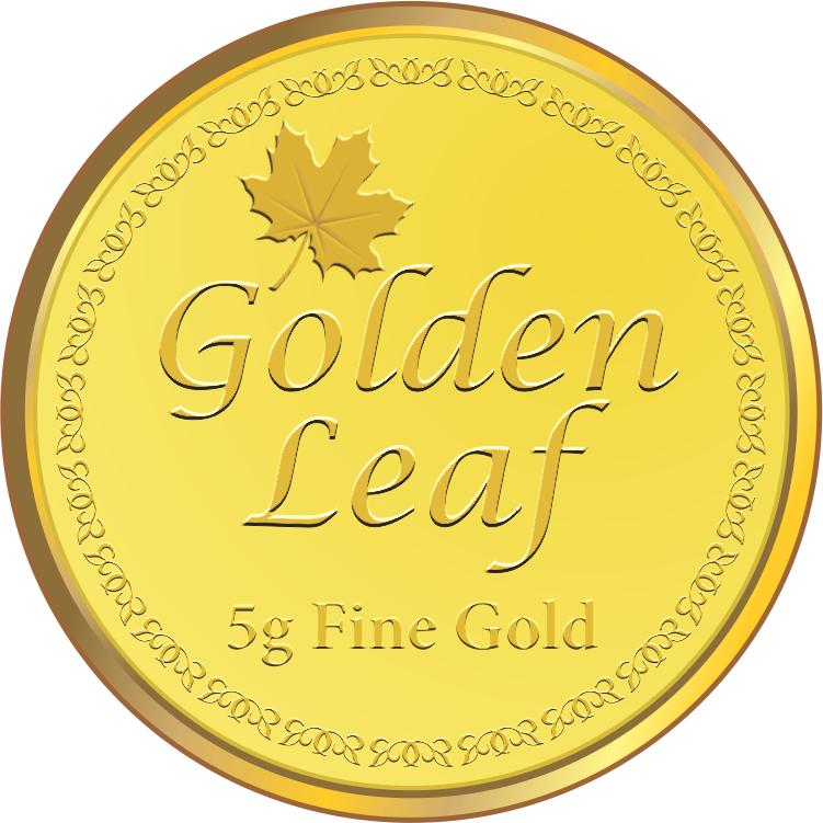 Gold Coin 5 Gm In 24K 995 Purity BIS Hallmarked by Golden Leaf