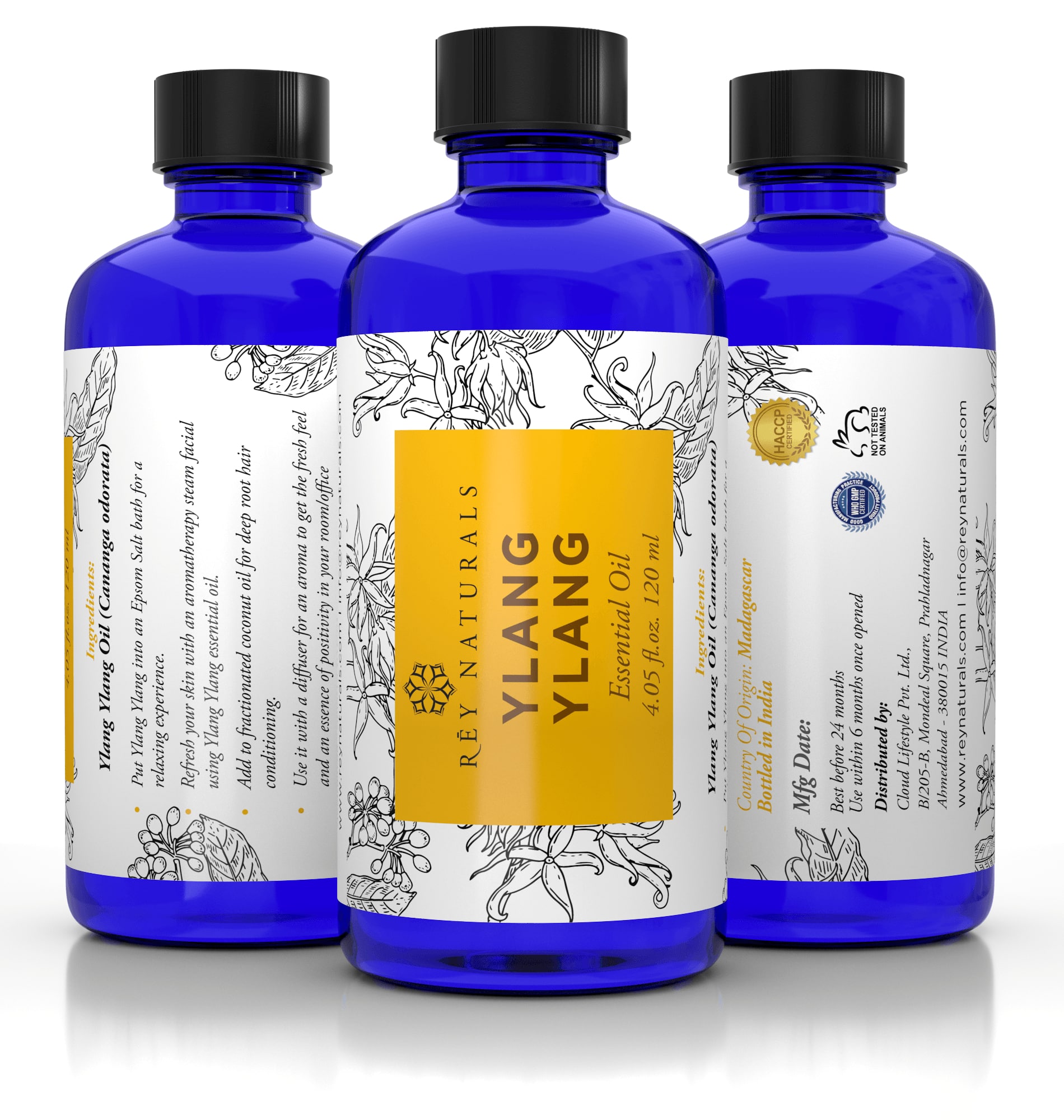 Buy Rey Naturals Ylang Ylang Oil 100 Pure , Natural Undiluted 120