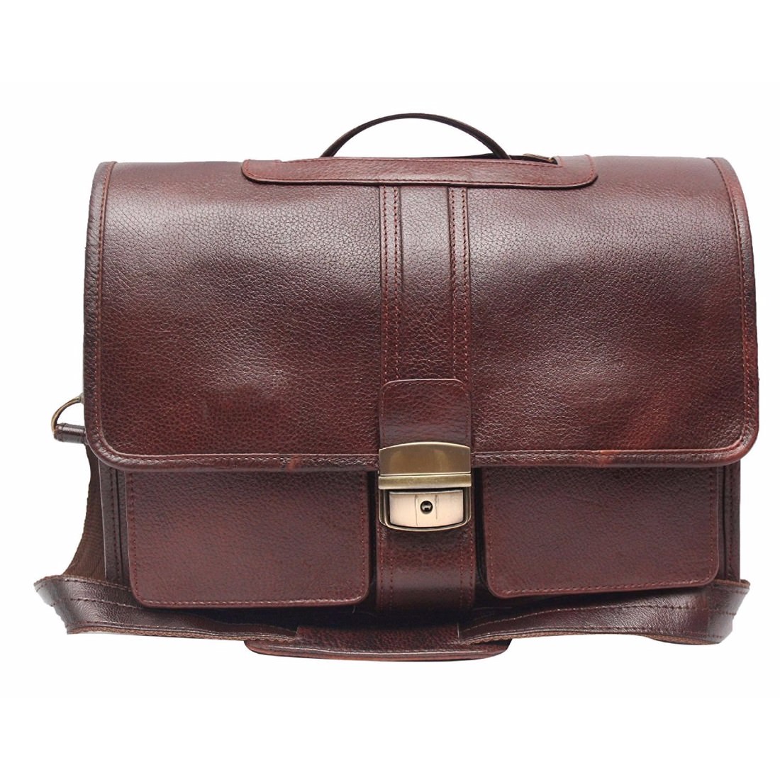 Buy Deneb-I is one of our most eye-catching brown color leather laptop ...