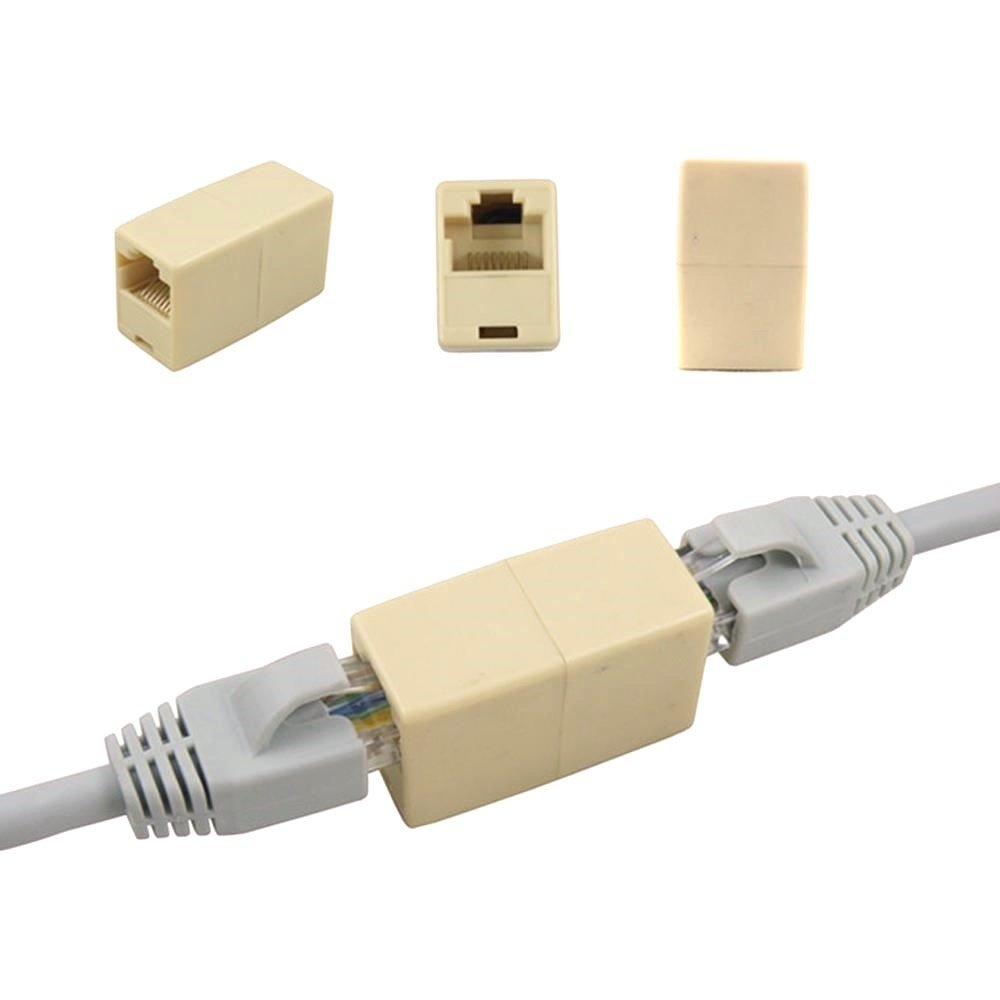 Rj45 Cat5 Cat5e Cat6 Network Cable Coupler Joiner Extender Plug 8 Pin Rj45 To Rj45 Connecter 1958