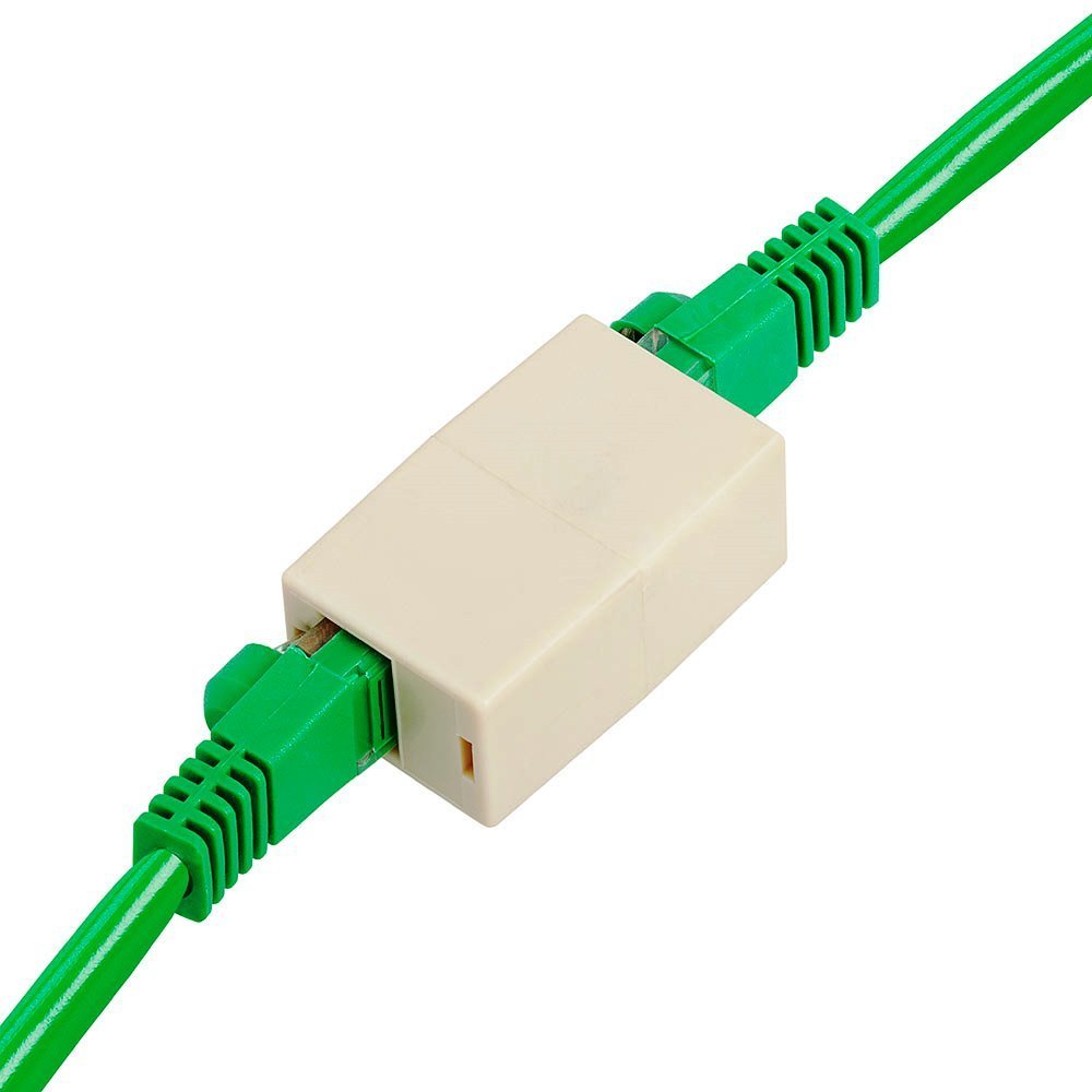 Rj45 Cat5 Cat5e Cat6 Network Cable Coupler Joiner Extender Plug 8 Pin Rj45 To Rj45 Connecter