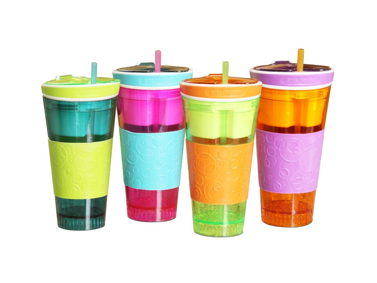 Buy Right Traders Plastic Snack Drink Cup with Straw Perfect Plastic