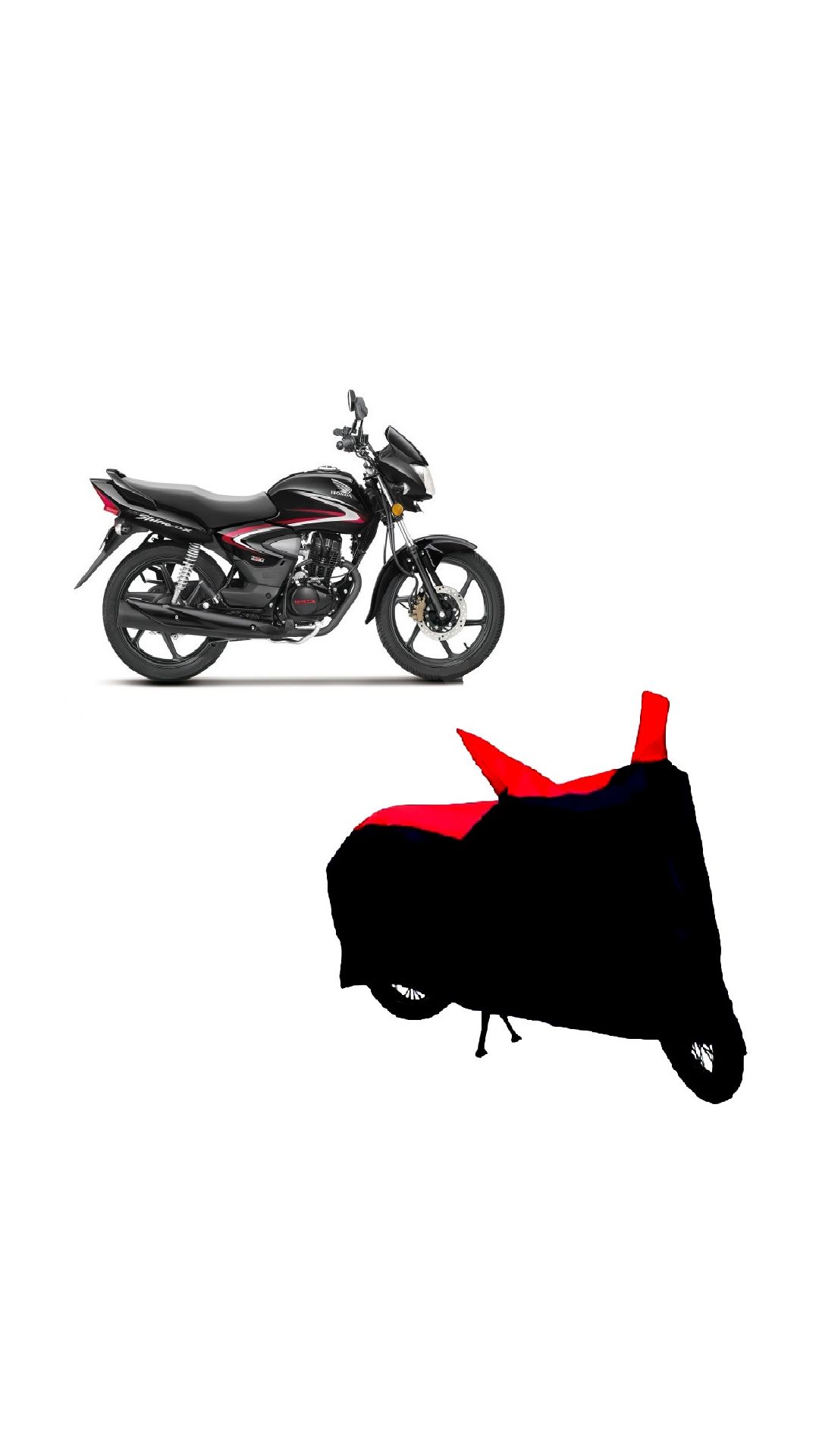Buy Blays BlackRedPremium Matty Bike Body Cover For Honda CB Shine