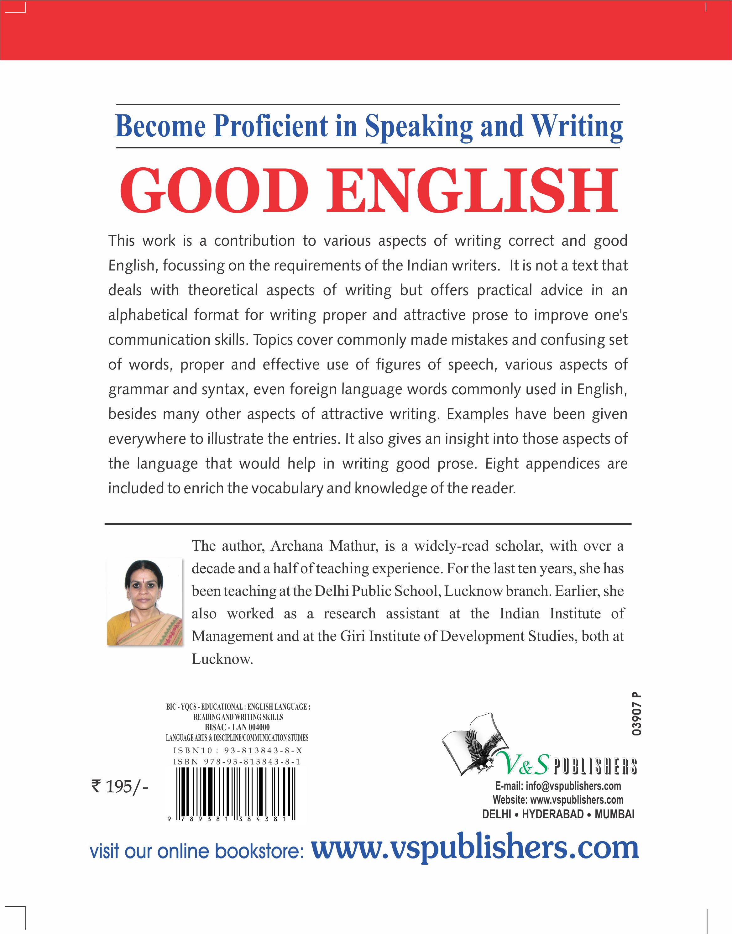 Buy BECOME PROFICIENT IN SPEAKING AND WRITING - GOOD ENGLISH Online ...