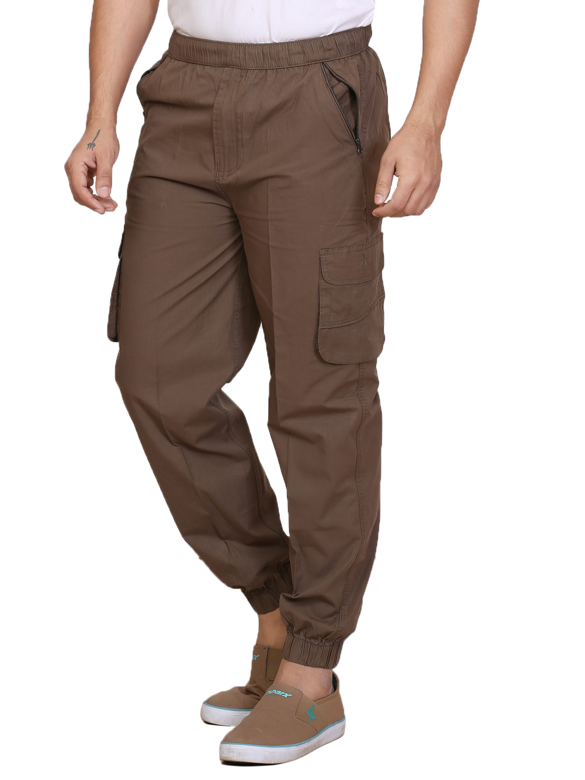 Buy Abc Garments Biege Cargo Pants For Mens Online @ ₹799 from ShopClues