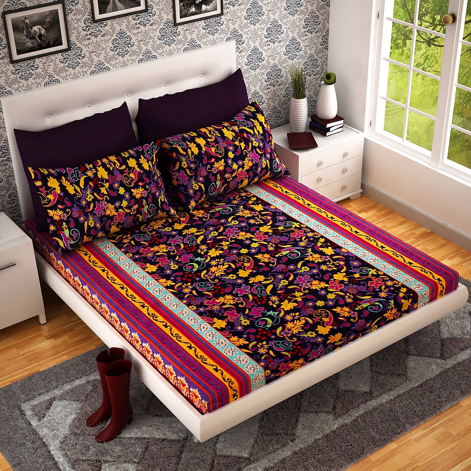 Bedsheet double, bed sheet, double bed, double bed sheets,Bedding Beds