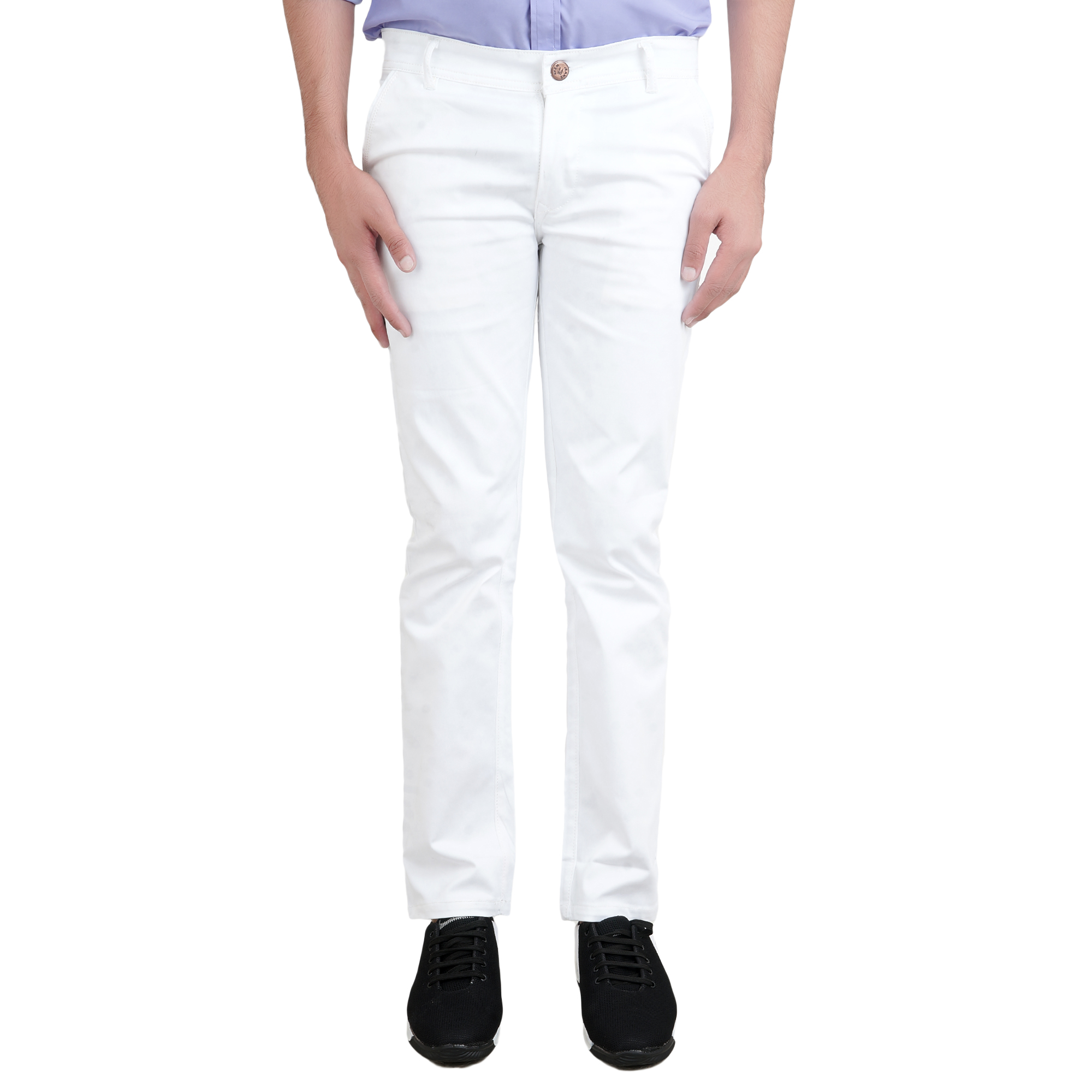Buy FIOL SOLID WHITE MEN'S JEANS Online @ ₹499 from ShopClues