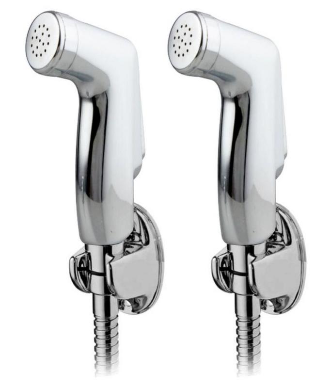 Buy HINDWARE set of 2 health faucet with hose pipe and hook Online ...