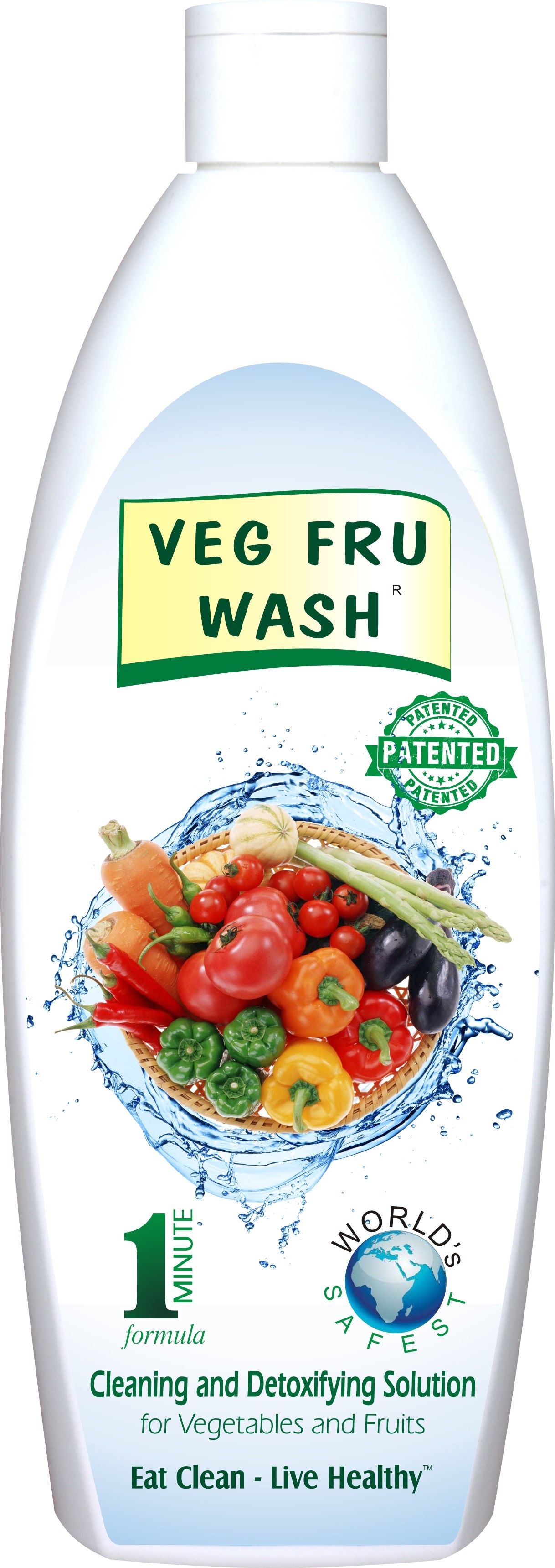 Veg Fru Wash World's Safest Vegetable and Fruit Cleaner. (Patented Detoxifying Solution) Buy