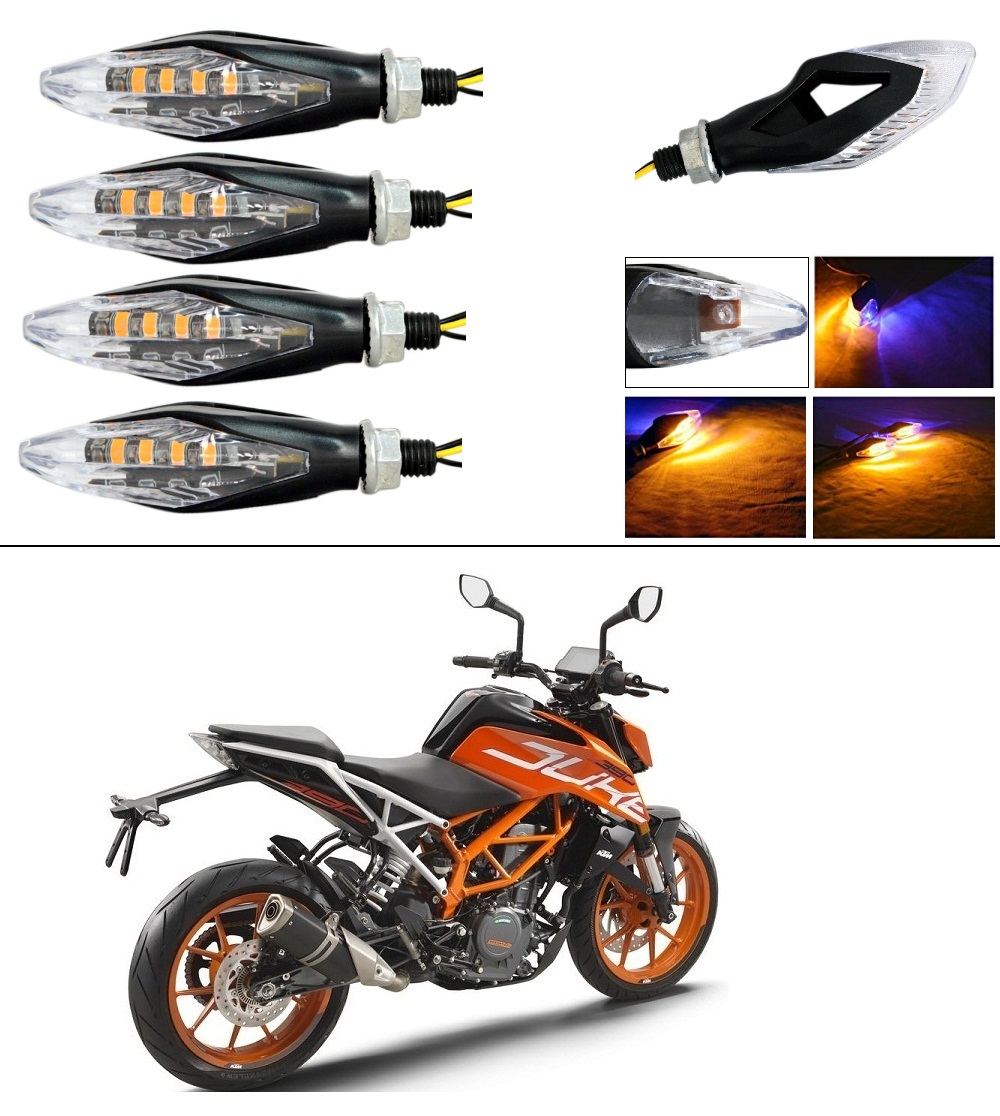 Buy AutoStark Motorcycle LED Turn Signal Indicators Set of 4 Light Lamp