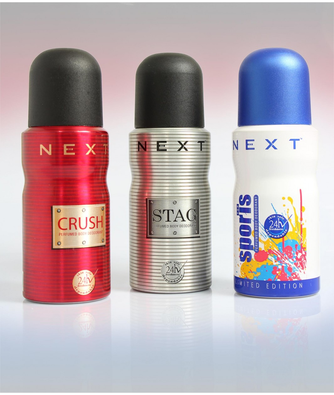 Next Perfumed Body Deodorant Combo Crush, Stag & Sports For Men