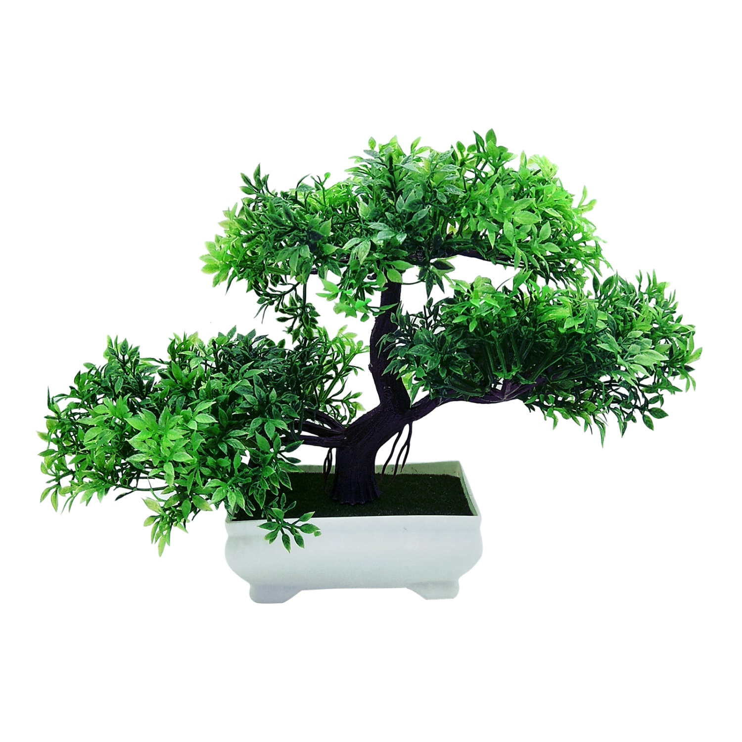 Buy Random 3 Headed Artificial Bonsai Tree with Small Green Leaves