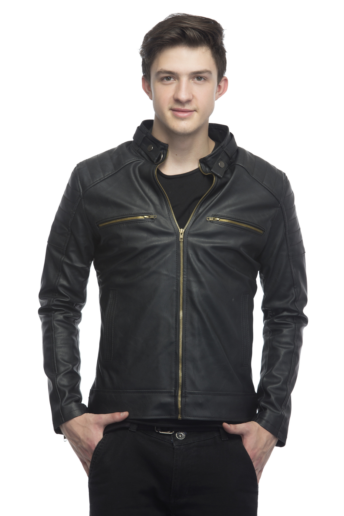 Buy Emblazon Men's Black Casual Jacket Online @ ₹1302 from ShopClues