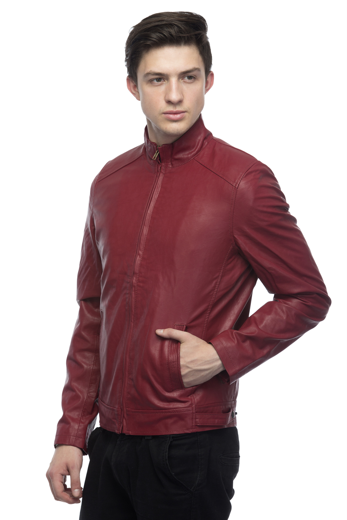 Buy Emblazon Men's Maroon Casual Jacket Online @ ₹1459 from ShopClues